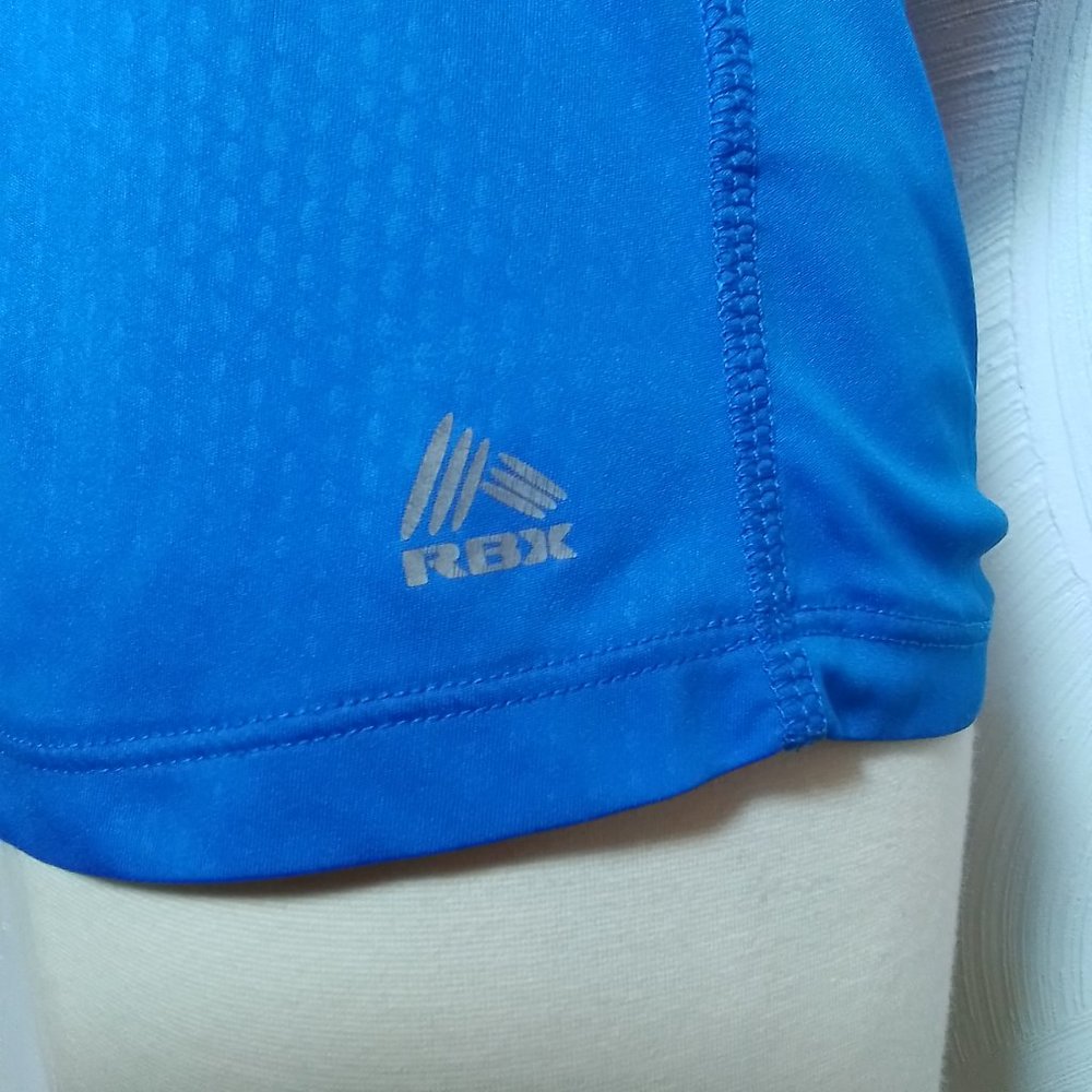 RBX Performance X-Dri Tee Blue V Neck Short Sleeve T Shirt size S - Picture 3 of 4